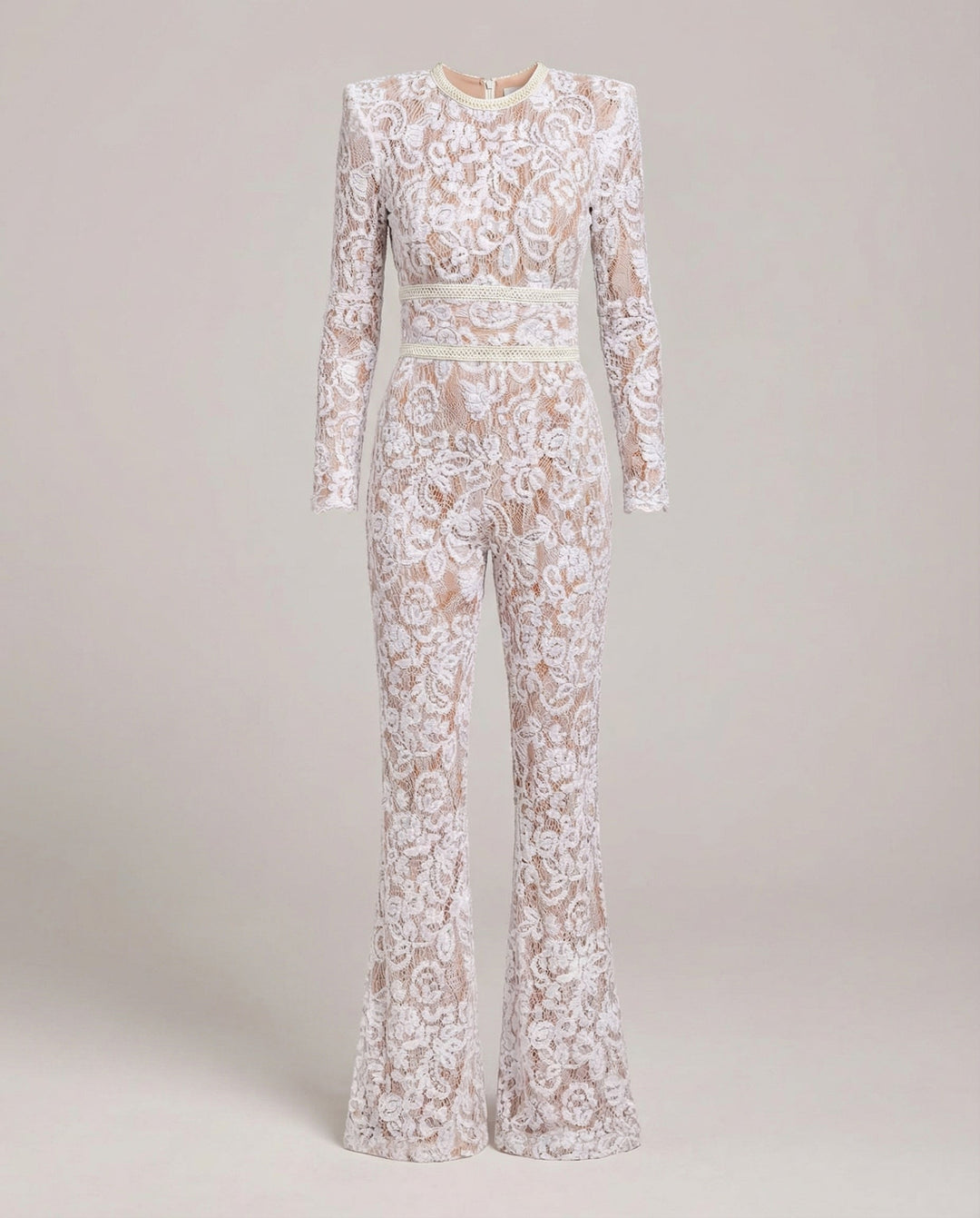 Eleganter Spitzen Overall Damen | EB