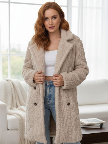 EB | Weicher Thermal-Mantel für Damen mit Langen Ärmeln Chic