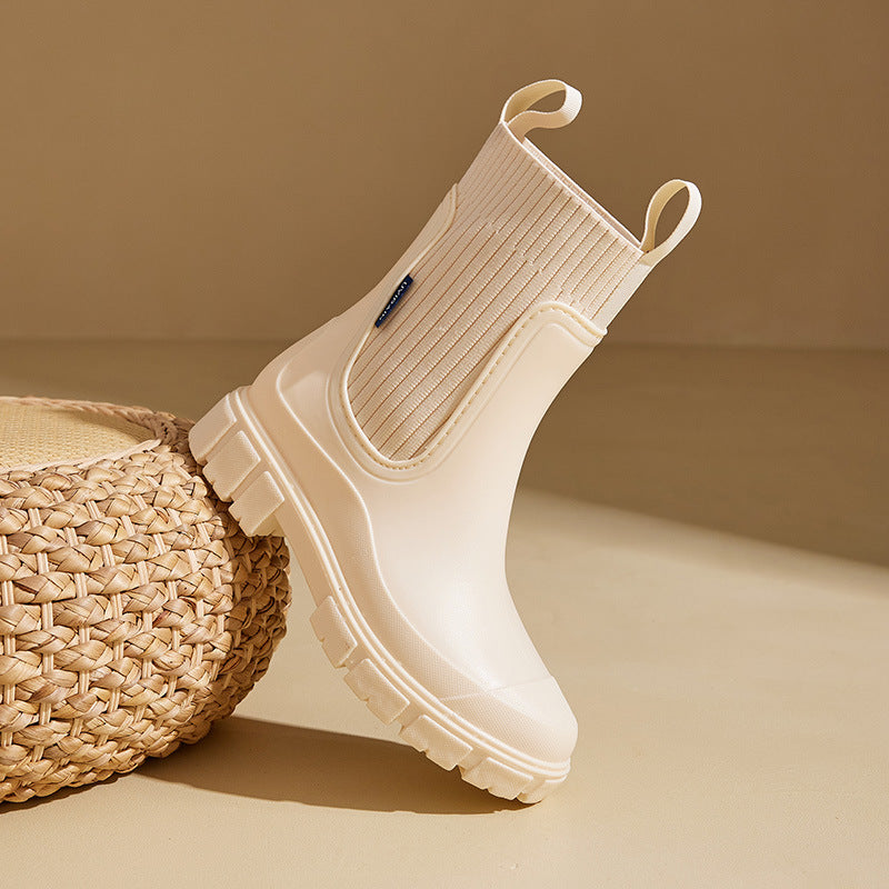 EB | Damen isolierte wasserdichte Gummistiefel mit rutschfester Sohle