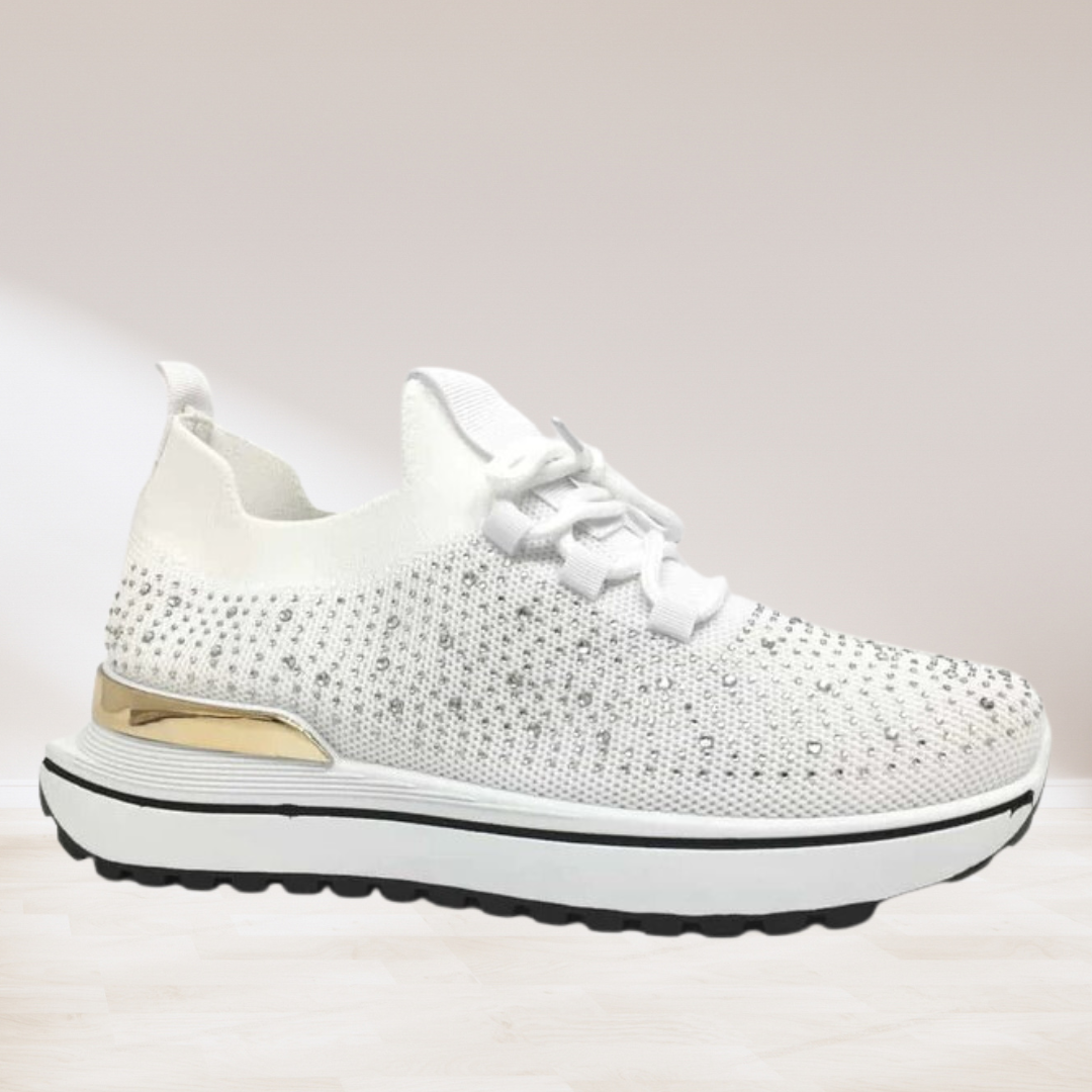 Elegante DamenStricksneaker Schwarz EB