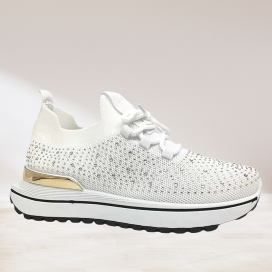 Elegante DamenStricksneaker Schwarz EB