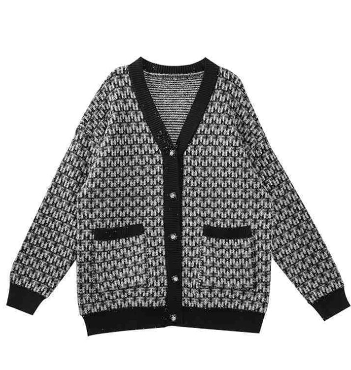 EB | Damen Cardigan mit Klassischem Strickmuster