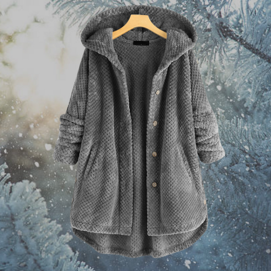 EB | Damen Winter Fleecejacke mit Kapuze