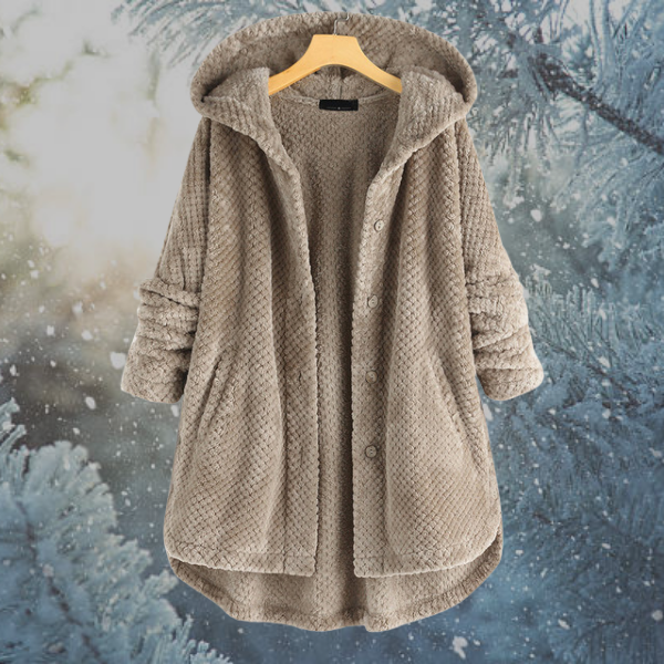 EB | Damen Winter Fleecejacke mit Kapuze