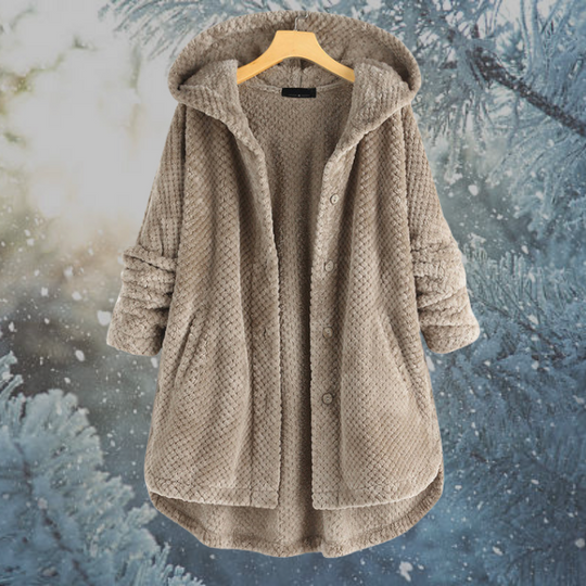EB | Damen Winter Fleecejacke mit Kapuze