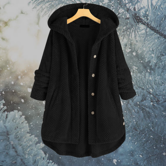 EB | Damen Winter Fleecejacke mit Kapuze