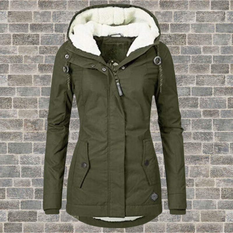 EB | Lange Winterjacke Damen mit Kapuze - Damen Winterbekleidung