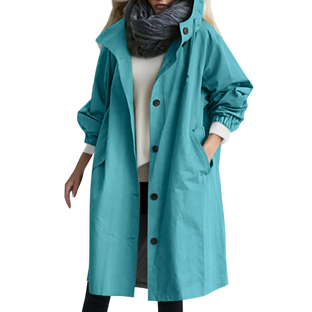 EB | Winddichtes Damen-Trenchcoat mit Kapuze