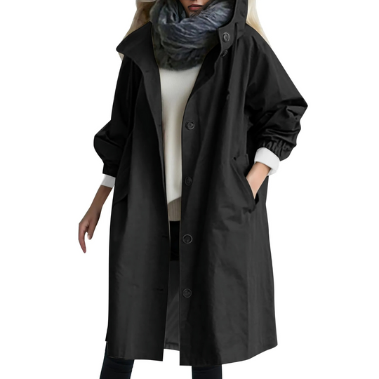 EB | Winddichtes Damen-Trenchcoat mit Kapuze