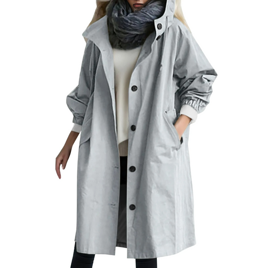 EB | Winddichtes Damen-Trenchcoat mit Kapuze