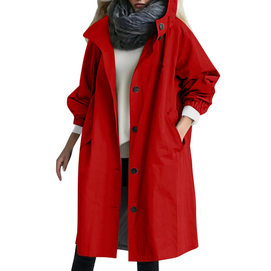 EB | Winddichtes Damen-Trenchcoat mit Kapuze