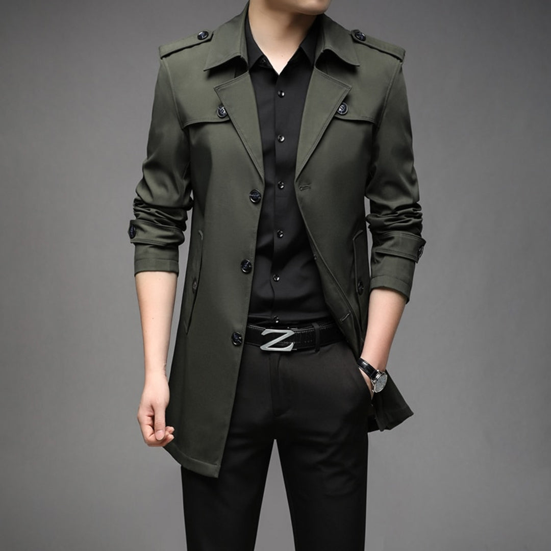 EB | Herren Stilvoller Trenchcoat - Wasserdicht & Winddicht