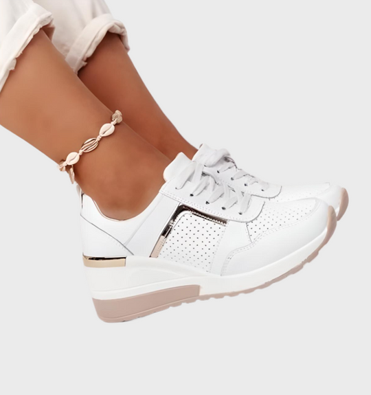 EB | Sneakers Leichtgewicht, Atmungsaktive Sneakers Mit Keilabsatz Für Damen