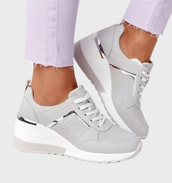 EB | Sneakers Leichtgewicht, Atmungsaktive Sneakers Mit Keilabsatz Für Damen