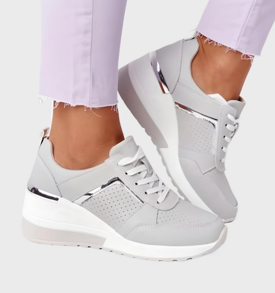 EB | Sneakers Leichtgewicht, Atmungsaktive Sneakers Mit Keilabsatz Für Damen