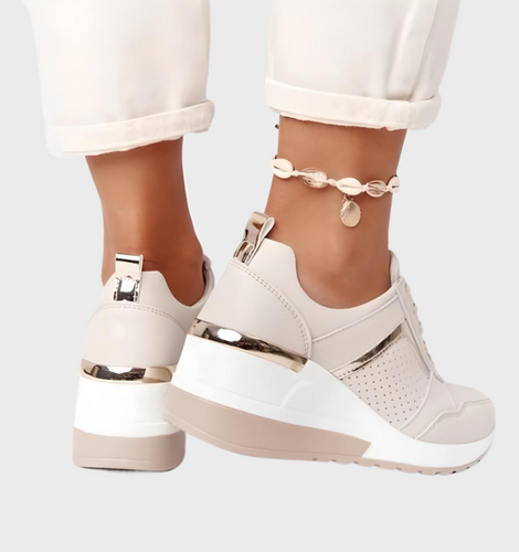 EB | Sneakers Leichtgewicht, Atmungsaktive Sneakers Mit Keilabsatz Für Damen