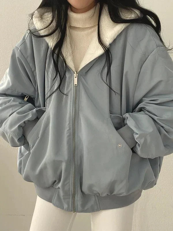 EB | Stilvolle Dicke Jacke mit Wendefunktion