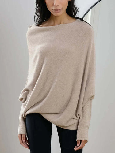 EB | Drapierter Rollkragenpullover Damen - Pullover Damen