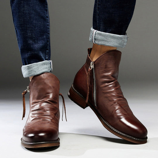 EB - Lässige Herbst Stilvolle Stiefel mit Reißverschluss für Männer