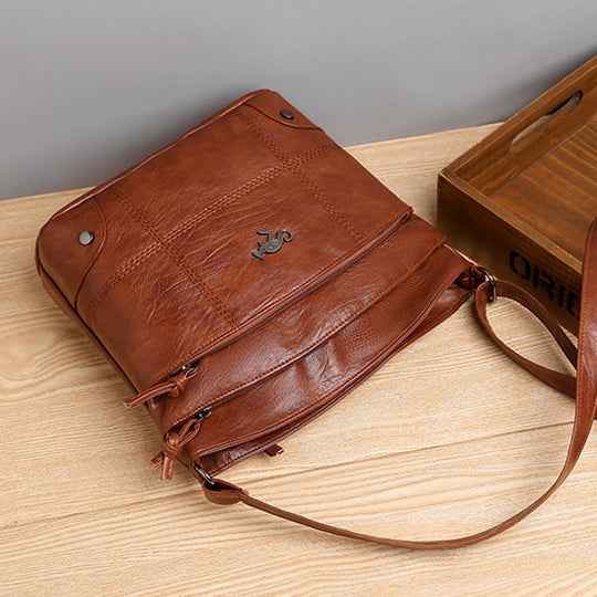 EB | Vintage Leder Umhängetasche für Damen