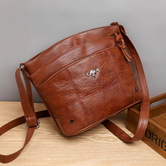 EB | Vintage Leder Umhängetasche für Damen