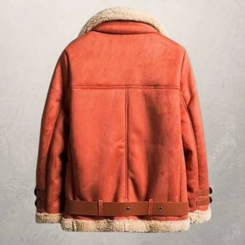 EB | Schaffellgefütterte Wildleder-Pilotjacke