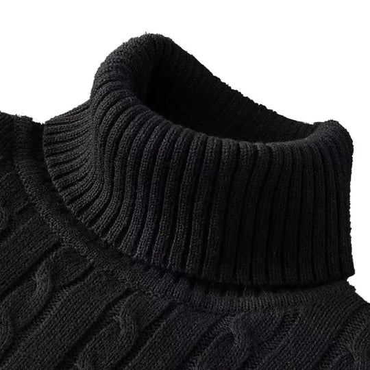 EB | Kuscheliger Herrenpullover mit trendigem Rollkragen - Wintersaison 2024