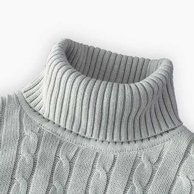 EB | Kuscheliger Herrenpullover mit trendigem Rollkragen - Wintersaison 2024