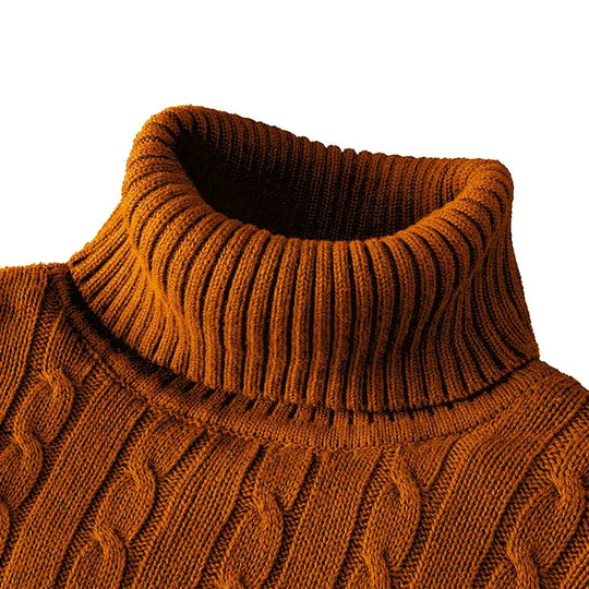 EB | Kuscheliger Herrenpullover mit trendigem Rollkragen - Wintersaison 2024