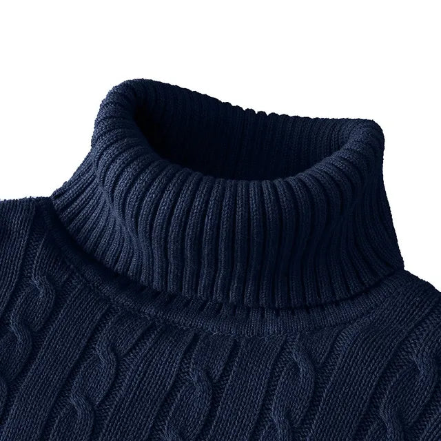 EB | Kuscheliger Herrenpullover mit trendigem Rollkragen - Wintersaison 2024