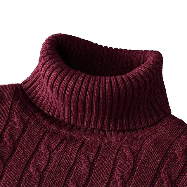 EB | Kuscheliger Herrenpullover mit trendigem Rollkragen - Wintersaison 2024