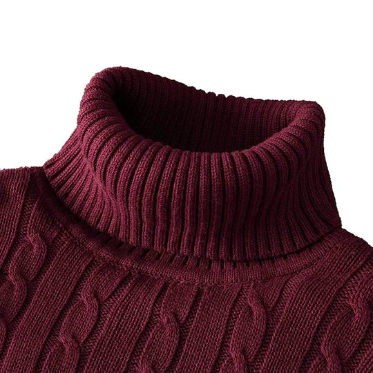 EB | Kuscheliger Herrenpullover mit trendigem Rollkragen - Wintersaison 2024