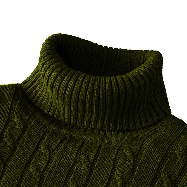 EB | Kuscheliger Herrenpullover mit trendigem Rollkragen - Wintersaison 2024