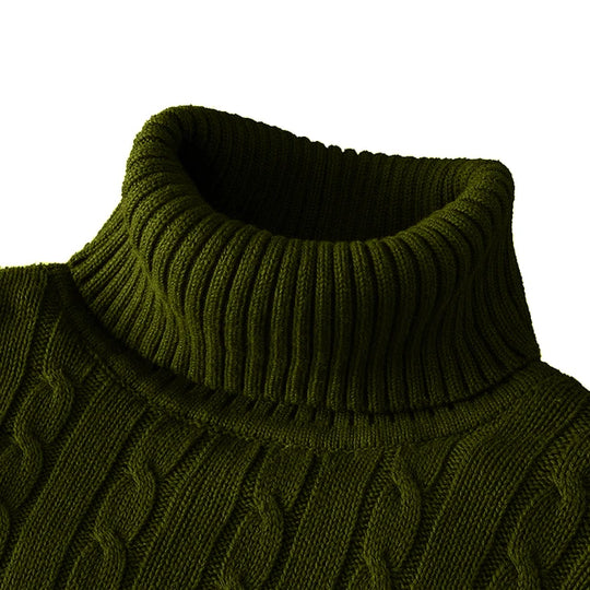 EB | Kuscheliger Herrenpullover mit trendigem Rollkragen - Wintersaison 2024