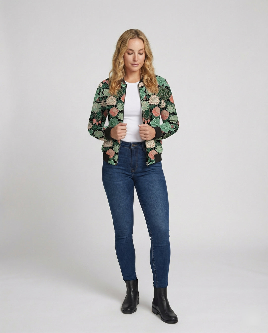 EB | Bedruckte Zip Jacke