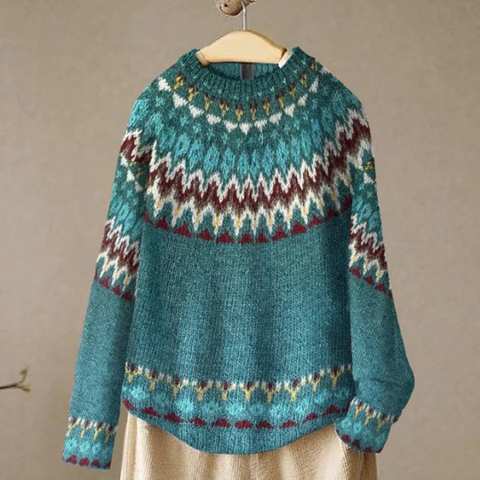 EB | Stylischer Pullover mit Vintage-Muster
