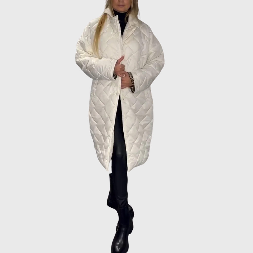 EB | Damen Stylische Wendbare Gepolsterte Winterjacke