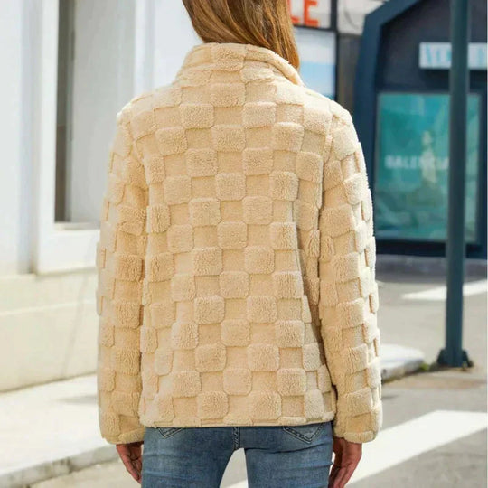EB | Super Weiche Kurze Fleecejacke für Den Herbst