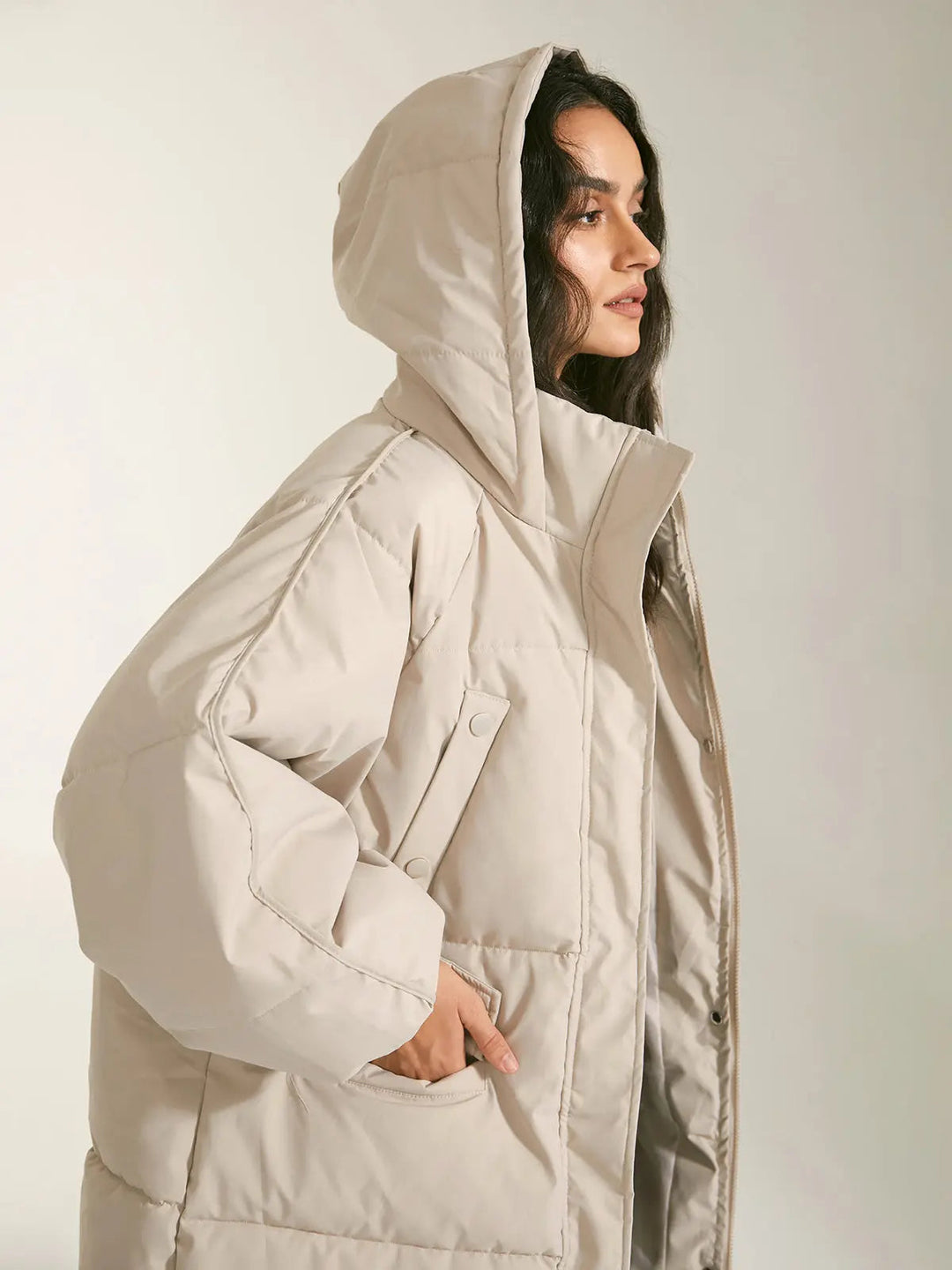 EB | Pufferparka mit Kapuze und Reißverschluss