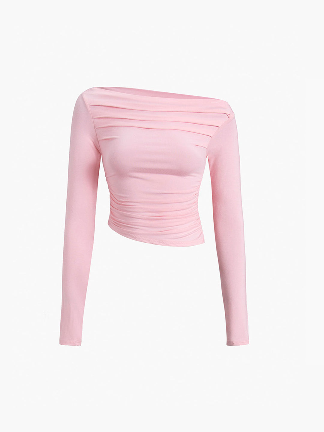 EB | Off-shoulder Top mit Drapierung Leicht und Elegant Bequeme Passform