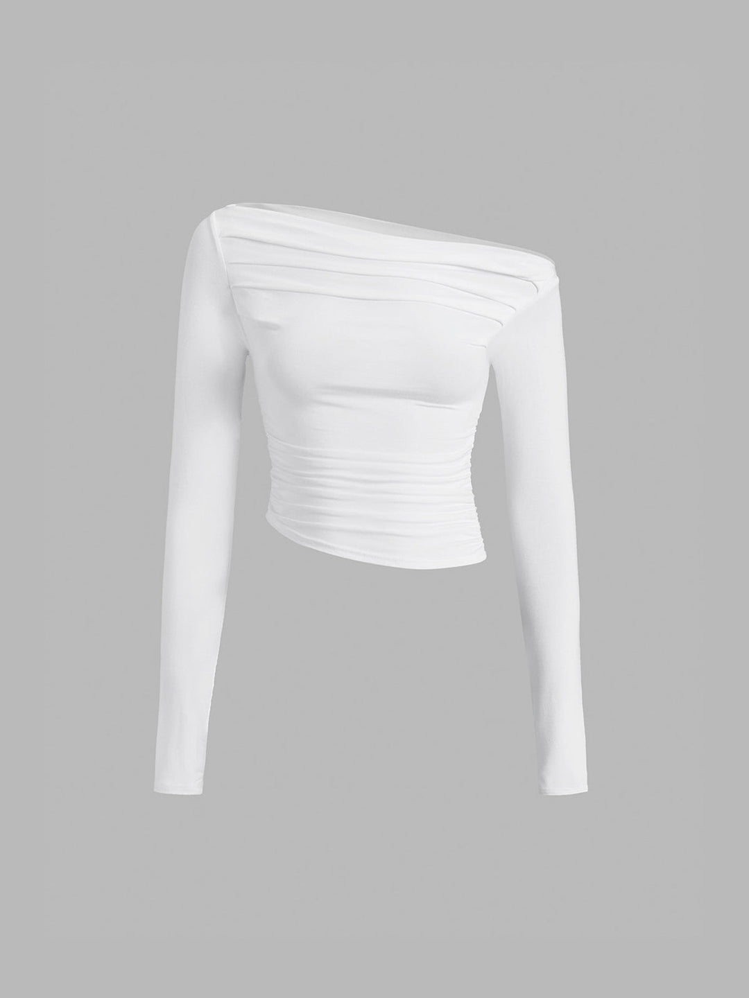 EB | Off-shoulder Top mit Drapierung Leicht und Elegant Bequeme Passform