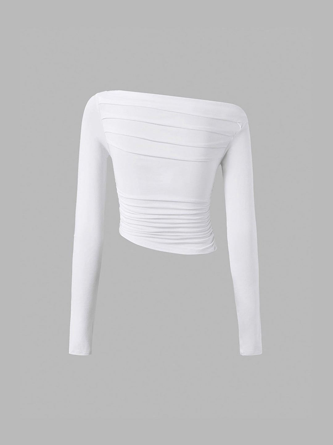 EB | Off-shoulder Top mit Drapierung Leicht und Elegant Bequeme Passform