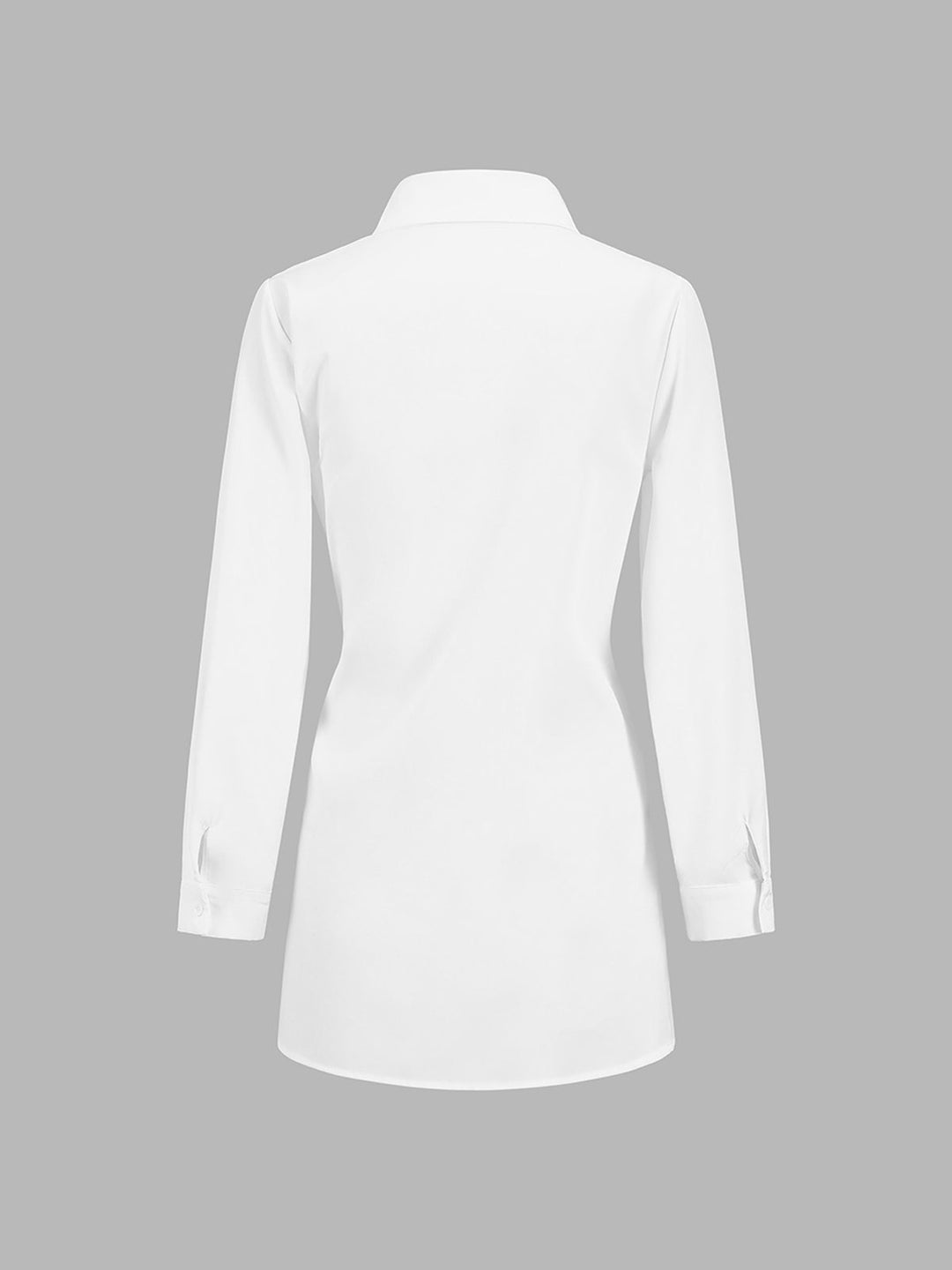 EB | Hemd mit Bindeband in Der Taille Baumwollmischung Elegant und Zeitlos