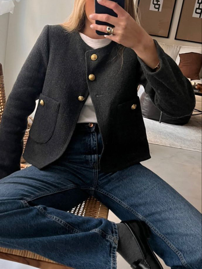 EB | Money Aesthetics Tweed-Jacke