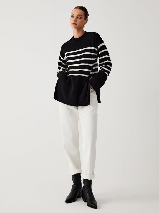 EB | Großer Pullover mit Streifen