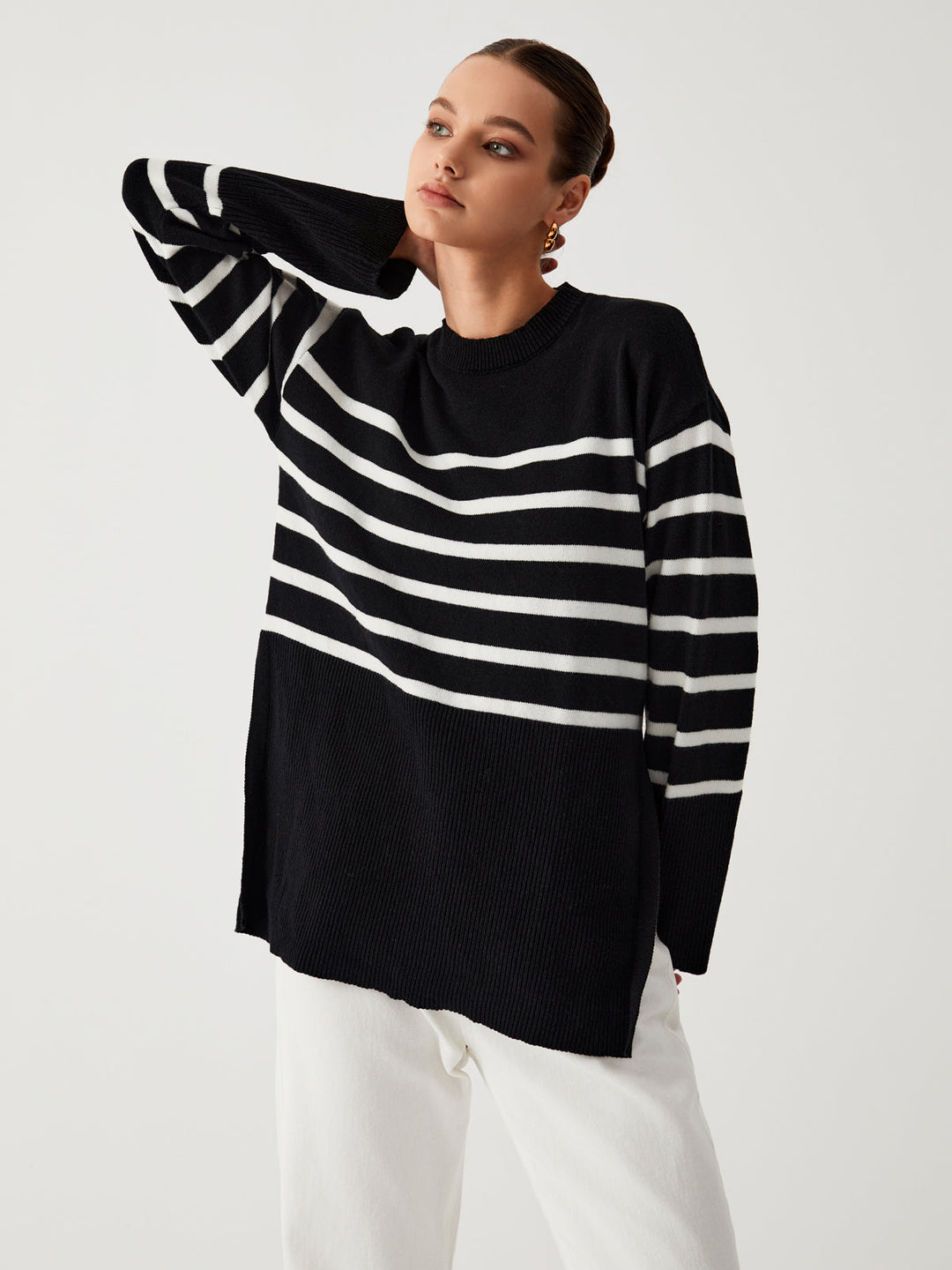 EB | Großer Pullover mit Streifen