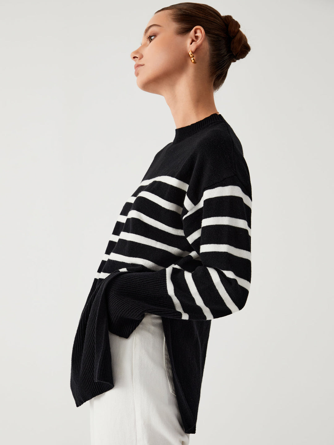 EB | Großer Pullover mit Streifen
