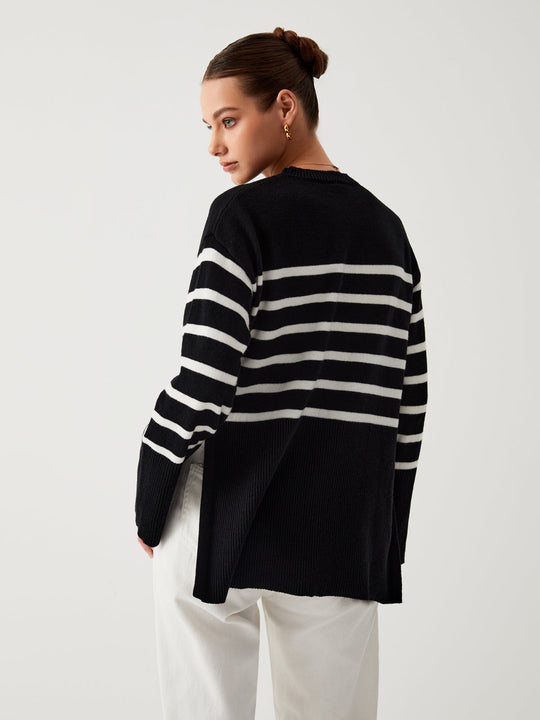 EB | Großer Pullover mit Streifen