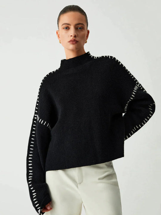 EB | Gestrickter Pullover mit Strukturmuster