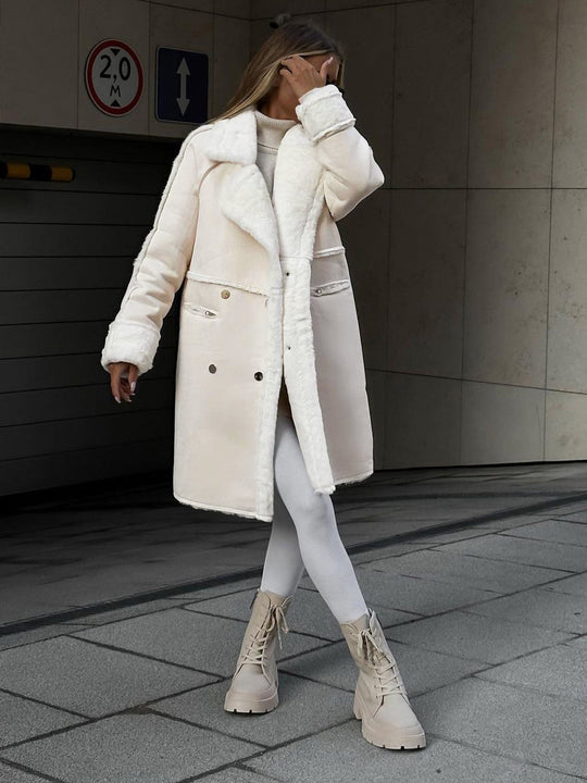 EB | Winter Teddy Mantel - Übergrößer